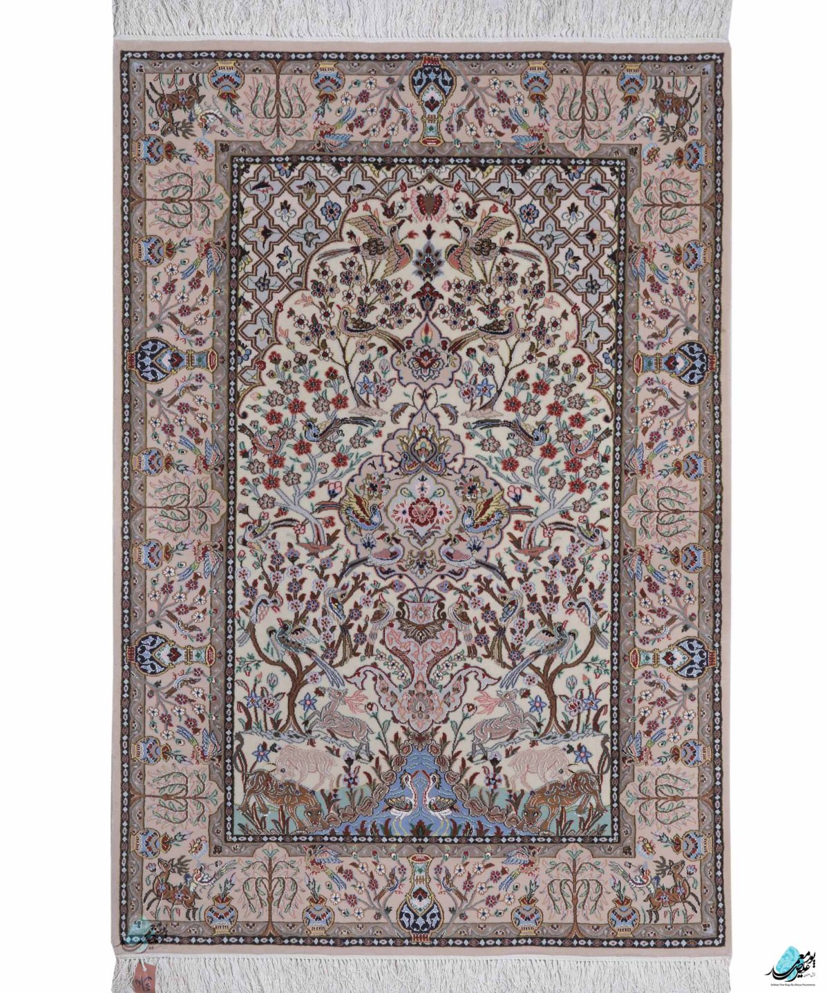 فرش 1.10*1.60 نقش درختی اصفهان