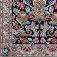 فرش دستباف نقش گلدانی قاجار