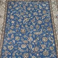 فرش دستباف آبی