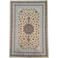 فرش دستباف اصفهان تک خفتی امضا دار رنگ گیاهی 230 در 150